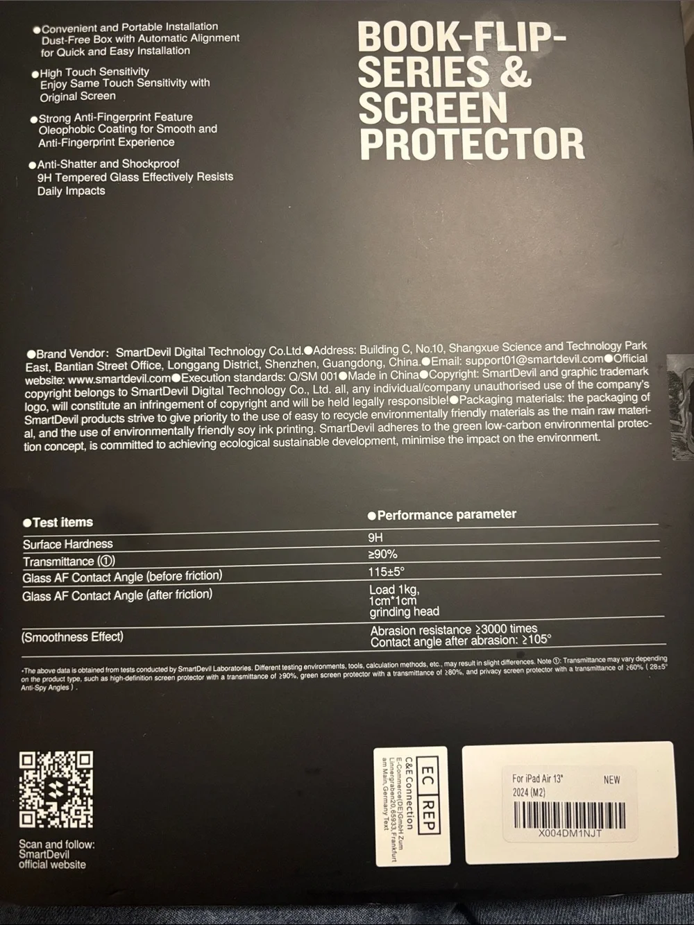 SmartDevil SmartPull Box Screen Protector - iPad Air 13”